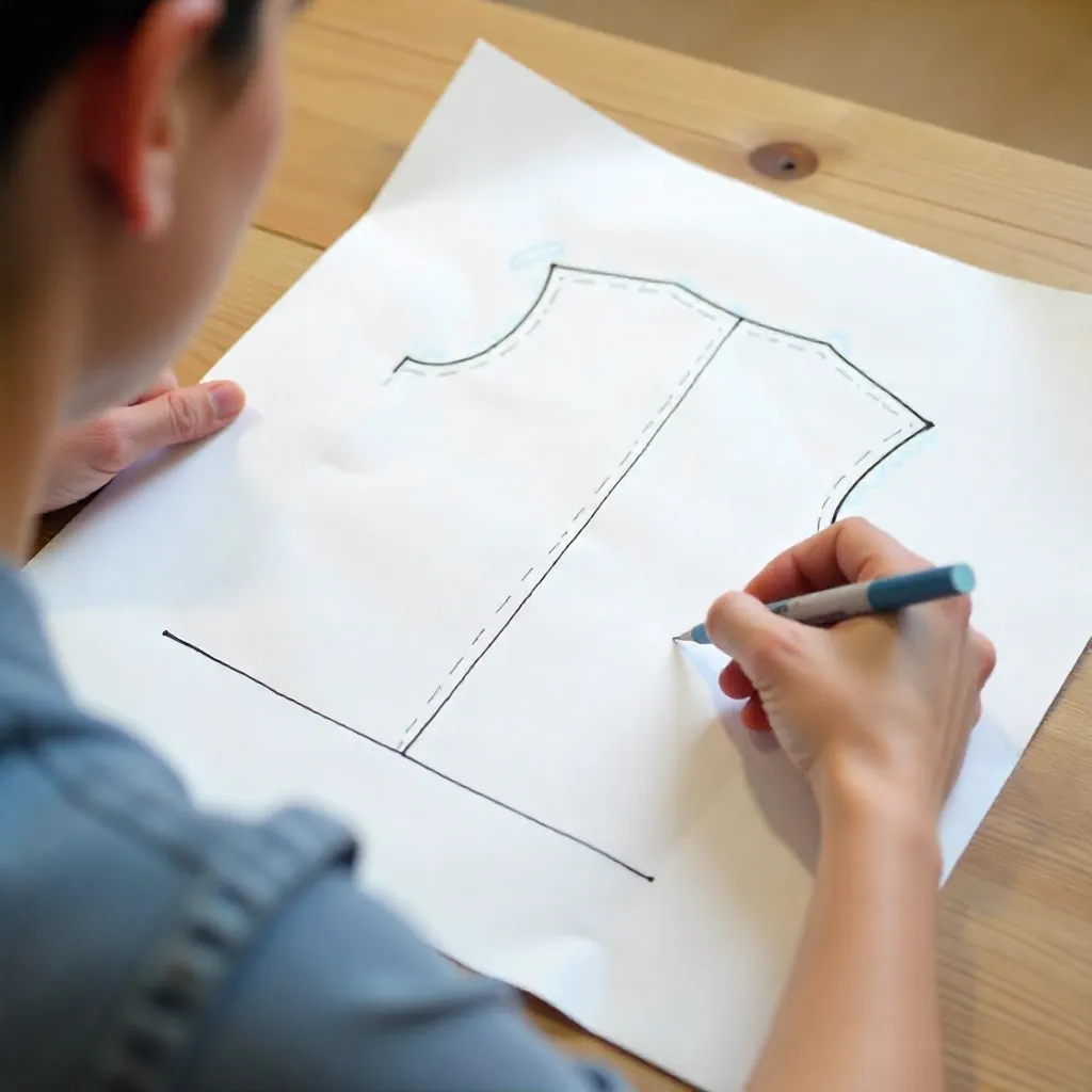 تصویر مربوط به نوشته آموزش رسم الگوی بالاتنه جلو به روش متریک - راهنمای گام به گام رسم الگوی اولیه بالاتنه