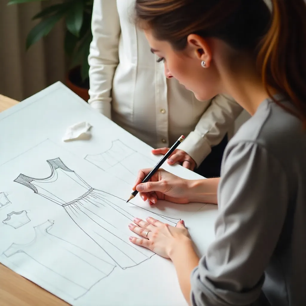 تصویر مربوط به نوشته آموزش رسم الگوی لباس مجلسی به زبان ساده